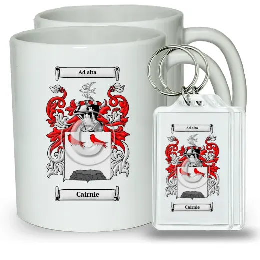 Cairnie Pair of Coffee Mugs and Pair of Keychains