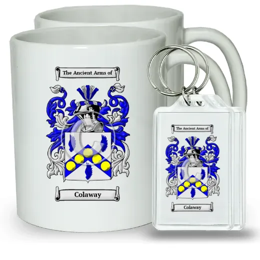 Colaway Pair of Coffee Mugs and Pair of Keychains