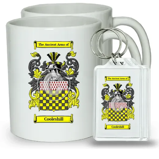 Cooleshill Pair of Coffee Mugs and Pair of Keychains