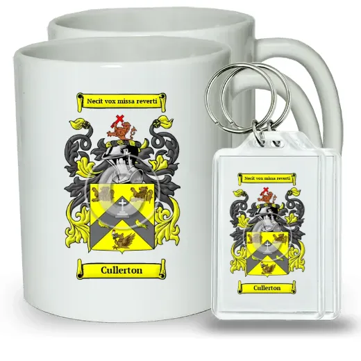 Cullerton Pair of Coffee Mugs and Pair of Keychains