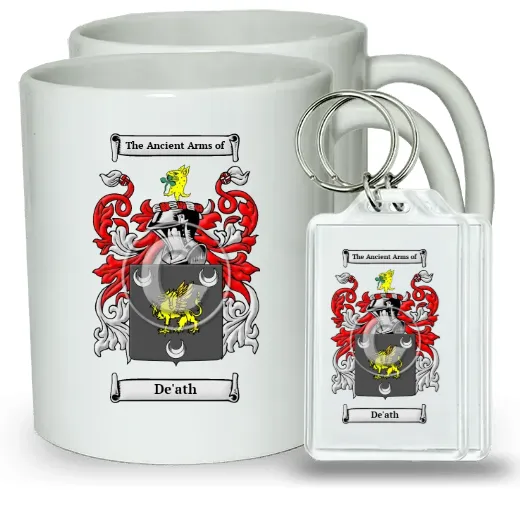 De'ath Pair of Coffee Mugs and Pair of Keychains