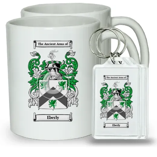 Eberly Pair of Coffee Mugs and Pair of Keychains