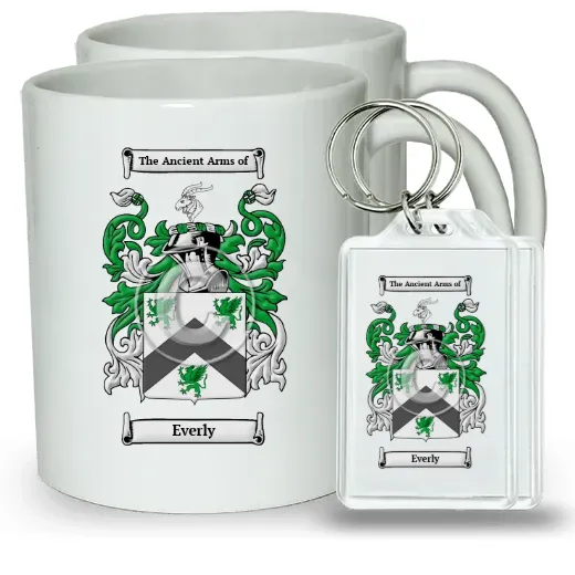 Everly Pair of Coffee Mugs and Pair of Keychains