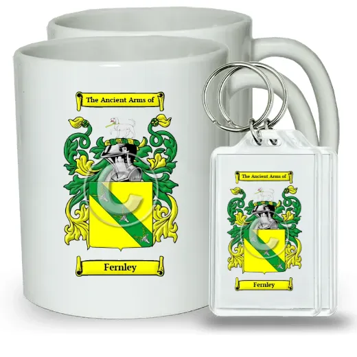 Fernley Pair of Coffee Mugs and Pair of Keychains
