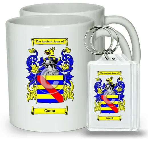 Gaunt Pair of Coffee Mugs and Pair of Keychains