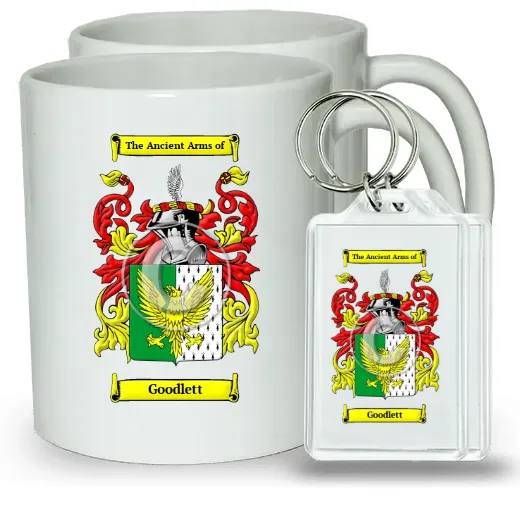 Goodlett Pair of Coffee Mugs and Pair of Keychains