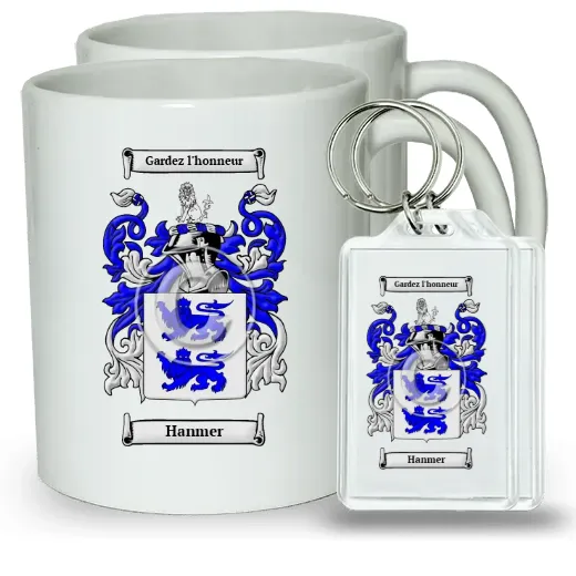 Hanmer Pair of Coffee Mugs and Pair of Keychains