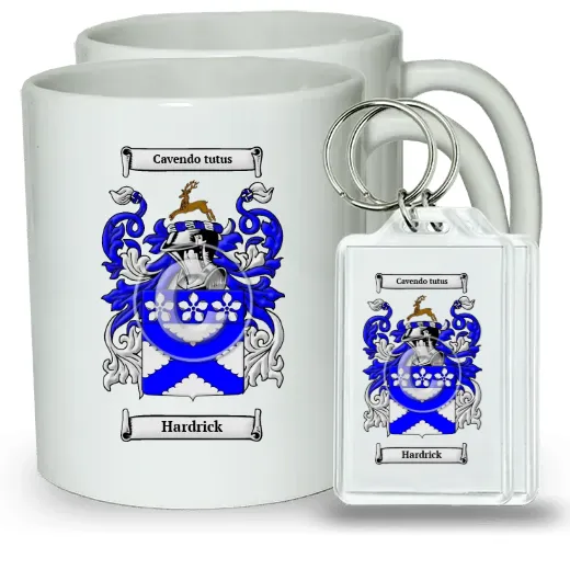 Hardrick Pair of Coffee Mugs and Pair of Keychains