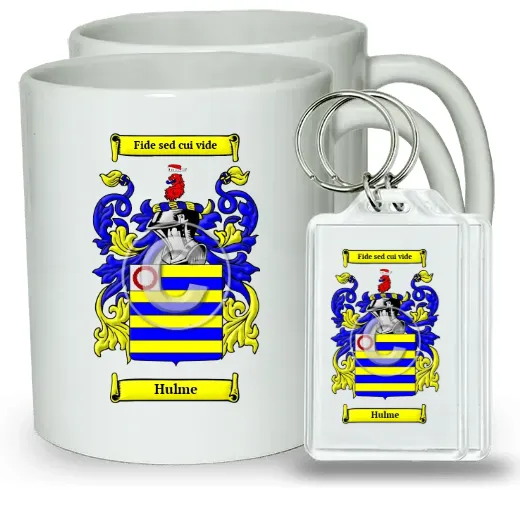 Hulme Pair of Coffee Mugs and Pair of Keychains