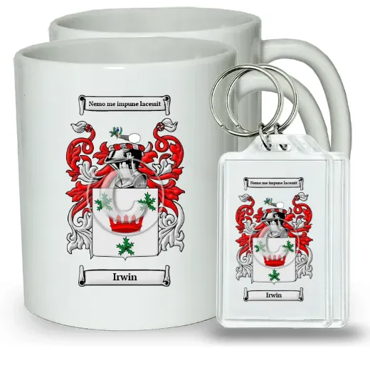 Irwin Pair of Coffee Mugs and Pair of Keychains