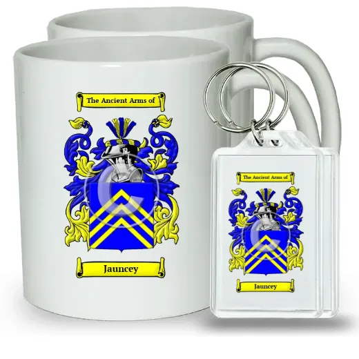 Jauncey Pair of Coffee Mugs and Pair of Keychains