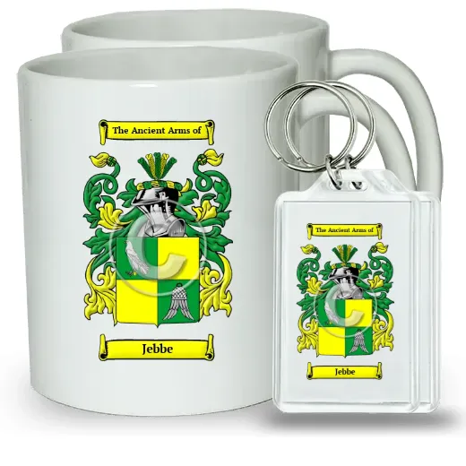 Jebbe Pair of Coffee Mugs and Pair of Keychains