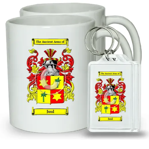 Juul Pair of Coffee Mugs and Pair of Keychains