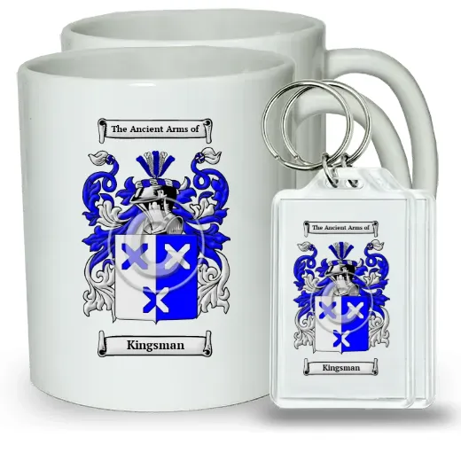 Kingsman Pair of Coffee Mugs and Pair of Keychains