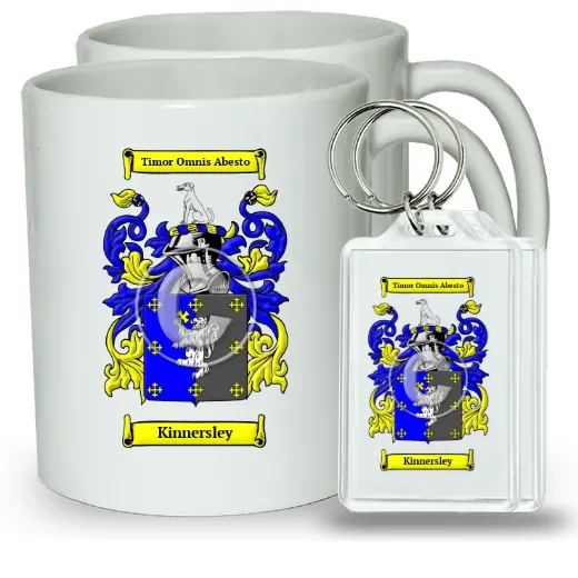 Kinnersley Pair of Coffee Mugs and Pair of Keychains