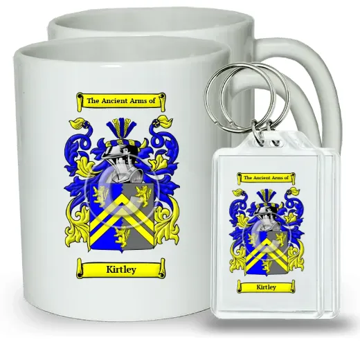 Kirtley Pair of Coffee Mugs and Pair of Keychains