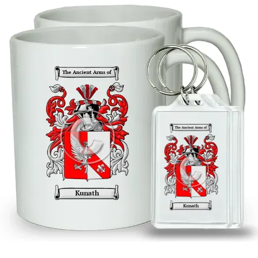 Kunath Pair of Coffee Mugs and Pair of Keychains