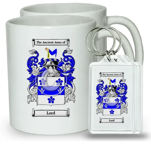 Lord Pair of Coffee Mugs and Pair of Keychains