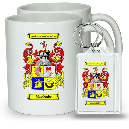 MacOmbe Pair of Coffee Mugs and Pair of Keychains