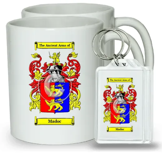 Madoc Pair of Coffee Mugs and Pair of Keychains