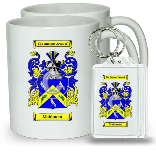 Maidment Pair of Coffee Mugs and Pair of Keychains