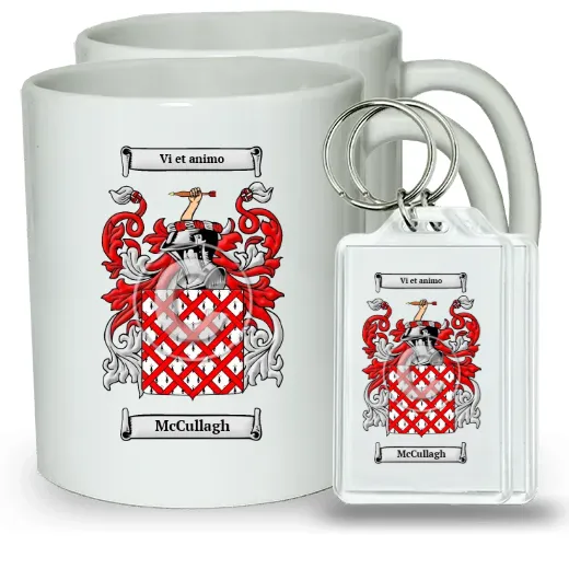 McCullagh Pair of Coffee Mugs and Pair of Keychains