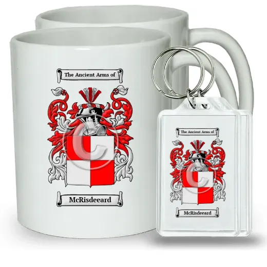 McRisdeeard Pair of Coffee Mugs and Pair of Keychains