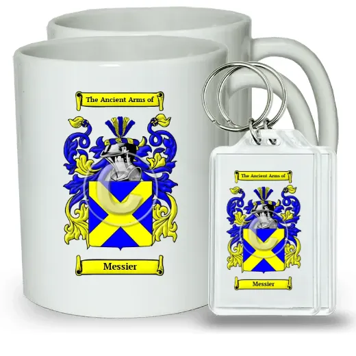 Messier Pair of Coffee Mugs and Pair of Keychains