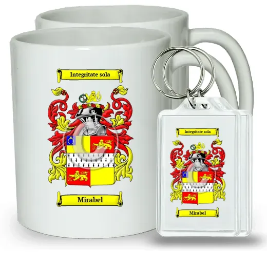 Mirabel Pair of Coffee Mugs and Pair of Keychains