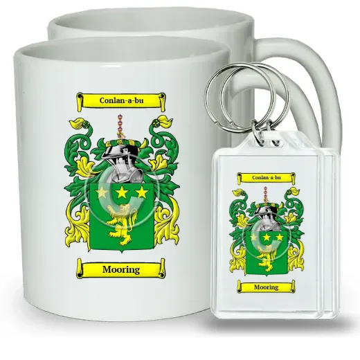 Mooring Pair of Coffee Mugs and Pair of Keychains
