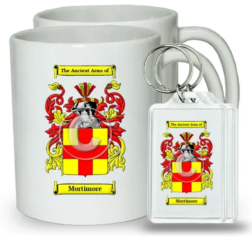 Mortimore Pair of Coffee Mugs and Pair of Keychains