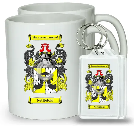 Nettlefold Pair of Coffee Mugs and Pair of Keychains