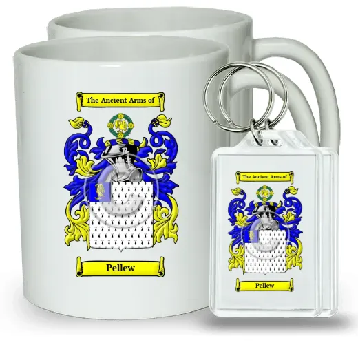 Pellew Pair of Coffee Mugs and Pair of Keychains