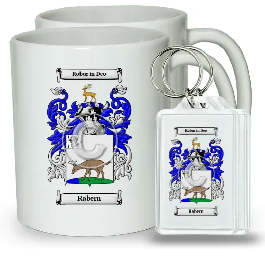 Rabern Pair of Coffee Mugs and Pair of Keychains