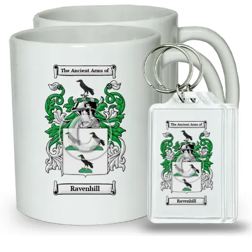 Ravenhill Pair of Coffee Mugs and Pair of Keychains