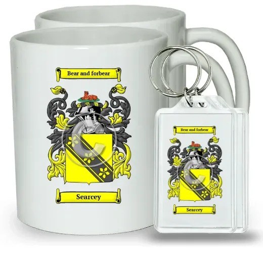 Searcey Pair of Coffee Mugs and Pair of Keychains