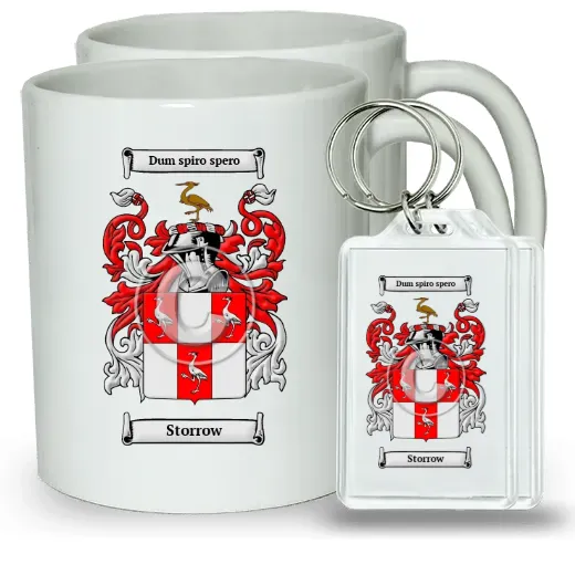 Storrow Pair of Coffee Mugs and Pair of Keychains