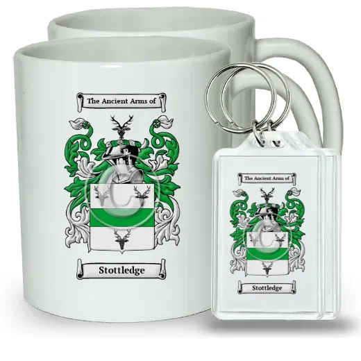 Stottledge Pair of Coffee Mugs and Pair of Keychains
