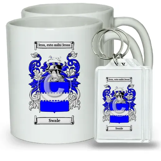 Swale Pair of Coffee Mugs and Pair of Keychains