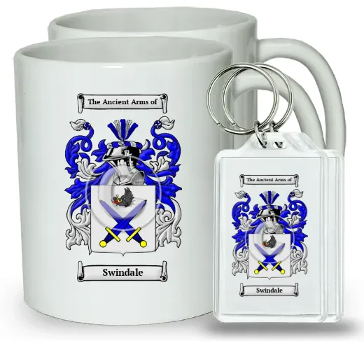 Swindale Pair of Coffee Mugs and Pair of Keychains