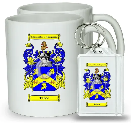 Tabor Pair of Coffee Mugs and Pair of Keychains