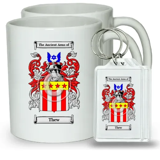 Thew Pair of Coffee Mugs and Pair of Keychains