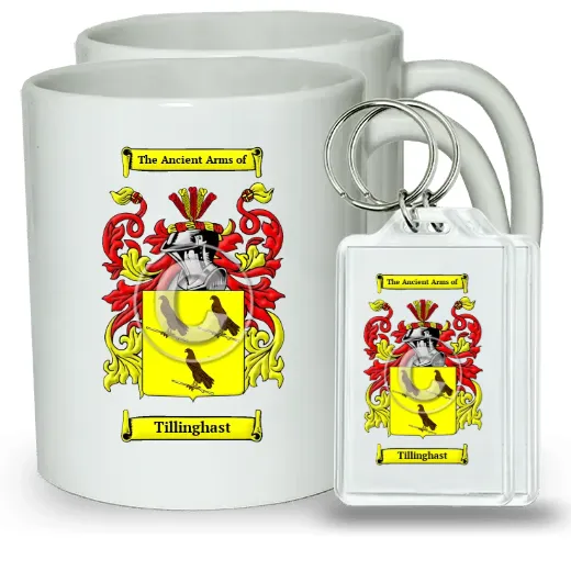 Tillinghast Pair of Coffee Mugs and Pair of Keychains