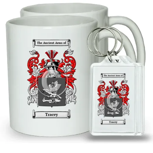 Tracey Pair of Coffee Mugs and Pair of Keychains