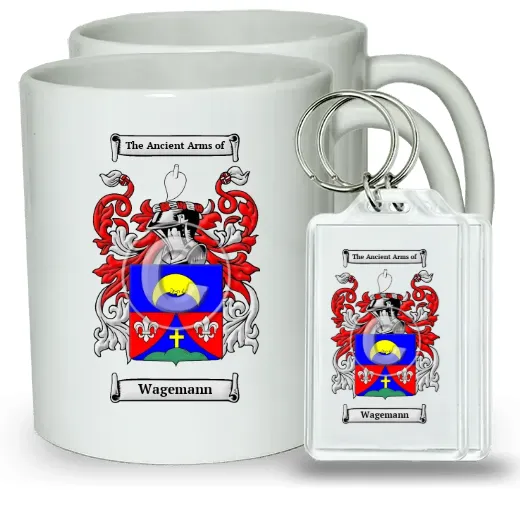 Wagemann Pair of Coffee Mugs and Pair of Keychains