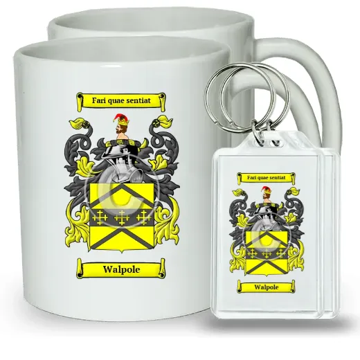 Walpole Pair of Coffee Mugs and Pair of Keychains