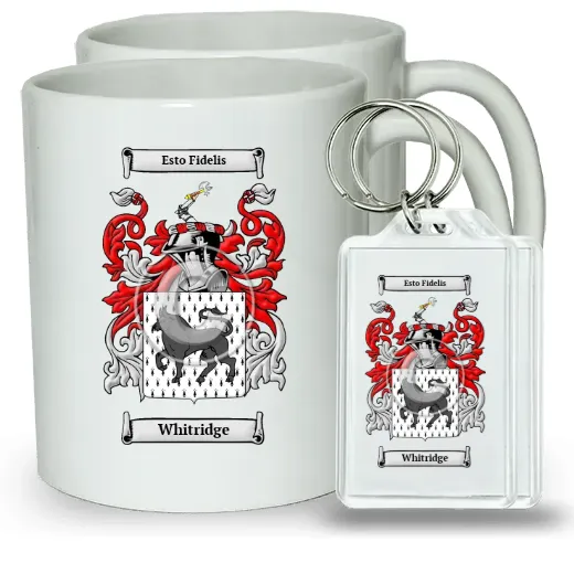 Whitridge Pair of Coffee Mugs and Pair of Keychains