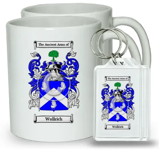 Wullrich Pair of Coffee Mugs and Pair of Keychains